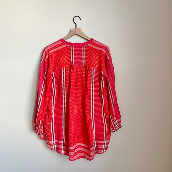 Free People Plaid Shimmer Tunic - pocketed - Picture 3 of 12
